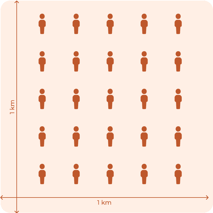 Forte densité de population